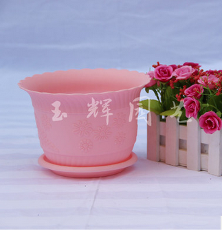 批發(fā)樹脂花盆蓮花盆塑料花盆 碗蓮盆水培 盆栽綠植花盆 帶托盤