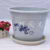 AC花盆色批發蘭花塑料花盆白色園藝花盆塑料盆圓形花盆種植盆