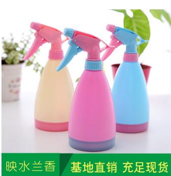 低價(jià)直銷糖果色灑水壺 園藝澆水壺 手壓式澆花塑料噴霧器 小噴壺