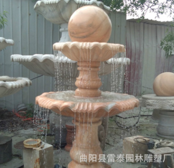 批發(fā)歐式噴泉風水球流水擺件大理石 雕塑庭院園林