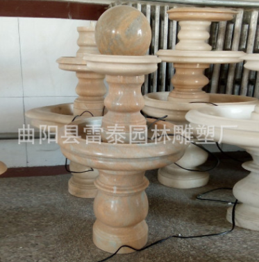 廠家直銷石雕風(fēng)水球噴泉 晚霞紅石雕噴泉 小型室內(nèi)裝飾流水?dāng)[件