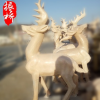 漢白玉大理石梅花鹿石雕擺件園林景觀別墅庭院觀賞雕塑批發直銷
