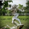 主題公園園林景觀雕塑玻璃鋼人物 現(xiàn)代人物場(chǎng)景玻璃鋼電鍍雕塑