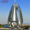 定做不銹鋼文字雕塑 不銹鋼公園雕塑 大型園林景觀雕塑