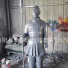 秦兵馬俑玻璃鋼雕塑 古代人物士兵雕像制作 仿銅將軍官員模型定做