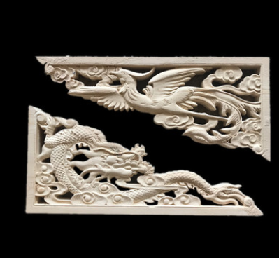 東陽木雕園林寺廟仿古建筑構(gòu)件實木牛腿龍鳳雕花梁托角花