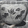 曲陽石雕青石仿古魚缸花盆戶外庭院裝飾精品擺件流水養魚圓缸花盆
