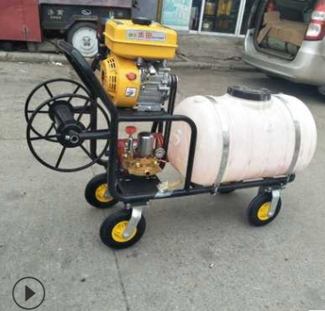 手推式四輪遠程果樹菜園噴藥機 汽油高壓打藥機 自走式汽油打藥機