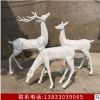 園林景觀裝飾擺件戶外花園小品櫥窗美陳梅花鹿玻璃鋼動物麋鹿雕塑