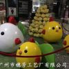廠家直銷玻璃鋼生肖雞雕塑 賀歲卡通雞模型雕塑 雞年商場(chǎng)落地?cái)[件