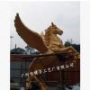 廠家直銷玻璃鋼雕塑馬 大型金色飛馬雕塑 戶外景觀婚紗道具擺件