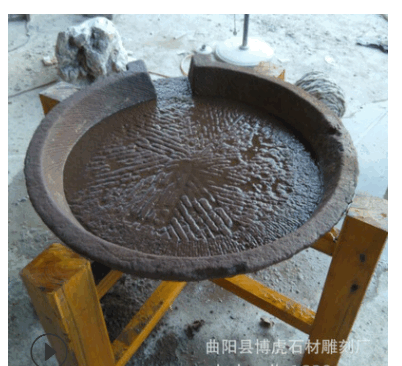 廠家直銷木架磨盤流水景 室內外石磨盤茶盤石雕水景裝飾擺件