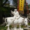 廠家直銷天然漢白玉騎牛人雕塑大型廣場公園雕塑牧童遙指杏花村