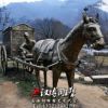 玻璃鋼鑄銅馬車馬隊人物雕像茶馬古道民俗小品園林景觀裝飾雕塑