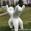 公園草坪裝飾景觀小品滾鐵圈小孩玩耍雕塑玻璃鋼樹脂彩繪人物雕塑