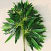 仿真竹葉 假竹葉枝綠植仿真小竹葉 假樹葉田園塑料管道園藝裝飾