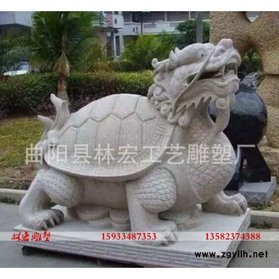 精致石雕龍龜 漢白玉石雕龍龜 青石龍龜 花崗巖石雕龍龜 招財龜