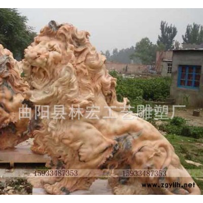 晚霞紅石雕老虎 動物雕塑擺件 老虎