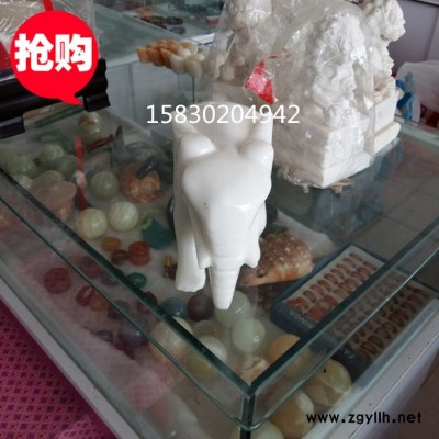 定制            特價包郵石雕大象漢白玉小象家居
