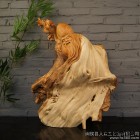 工廠批發(fā)木雕工藝品擺件 崖柏福壽根雕 送長輩祝壽壽翁木根雕擺件