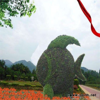 五色草綠雕 仿真動植物綠雕 立體花壇 可定制環保綠雕