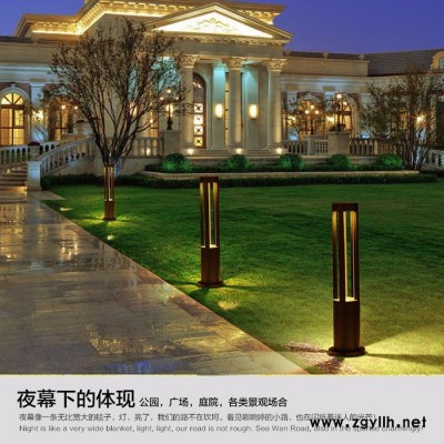 綠化燈路燈戶外燈庭院燈小區綠化道路燈室外3米防水景觀燈高桿燈燈頭