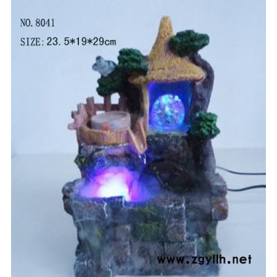 【藝品福人】噴泉流水水景擺設(shè) 喬遷創(chuàng)意禮品 假山流水噴泉