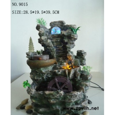 【藝品福人】室內(nèi)加濕器 假山流水噴泉水景 風(fēng)水球