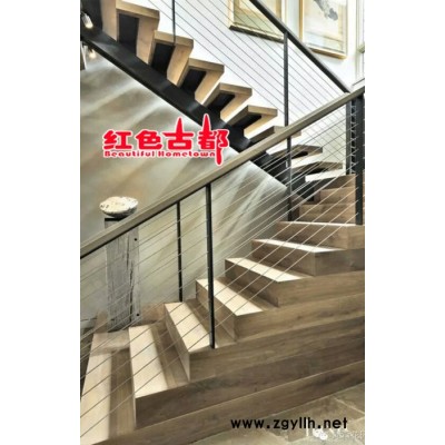 直銷別墅度假山莊實木樓梯 復式樓梯 閣樓樓梯 實木樓梯扶手
