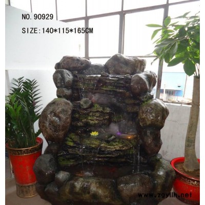 【藝品福人】大件假山瀑布流水噴泉 噴泉加濕 流水 水景室外擺件