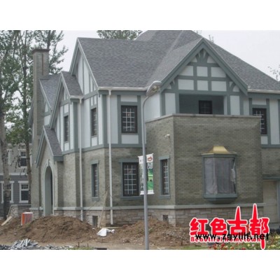 ** 定制防腐木木房子木屋別墅農家樂度假山莊酒店