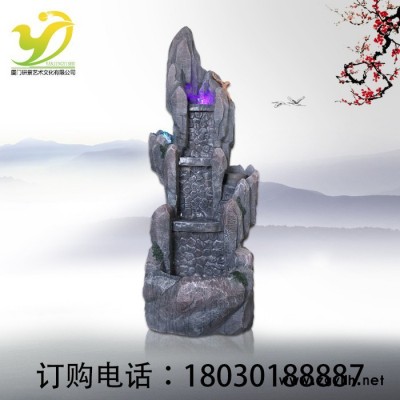研景 步步高升假山流水家居庭院別墅用品