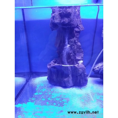 供應水中瀑布流沙瀑布水族造景魚缸造景假山石-SZPB-02