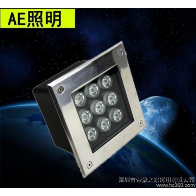 直銷 戶外 方形埋地?zé)?地埋燈 led七彩6W9W12W16