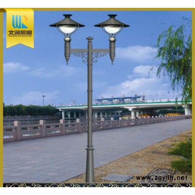 定制  兩頭庭院燈 中式復(fù)古風(fēng)LED庭院燈 戶外廣場(chǎng)別墅庭院