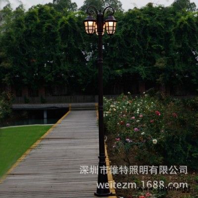 ED燈具兩頭庭院燈歐式庭院燈別墅園林景觀照明庭院燈戶外防水庭院路燈**
