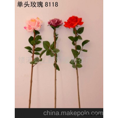 絹花、仿真花、玫瑰(圖)