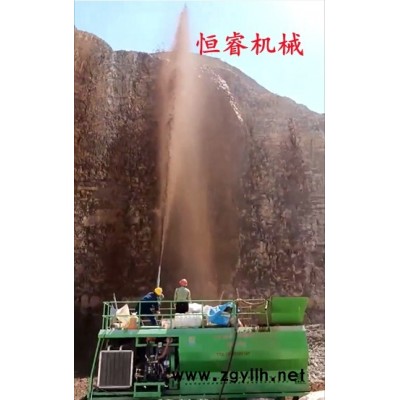 青海礦山修復大功率設備 客土噴播機濃度高揚程遠